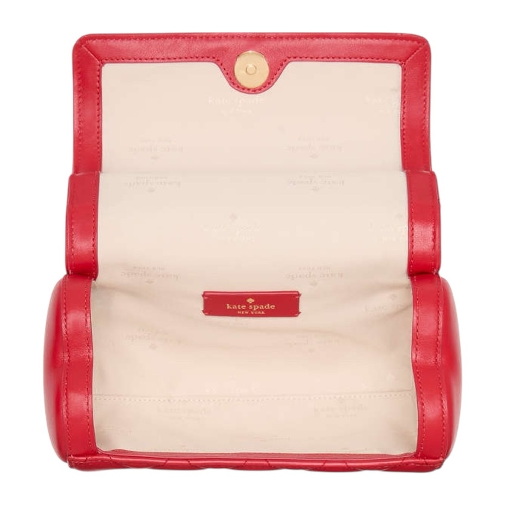 ♥️ EUC kate spade Heart Barrel Quilted Crossbody ♥️ - Picture 3 of 9